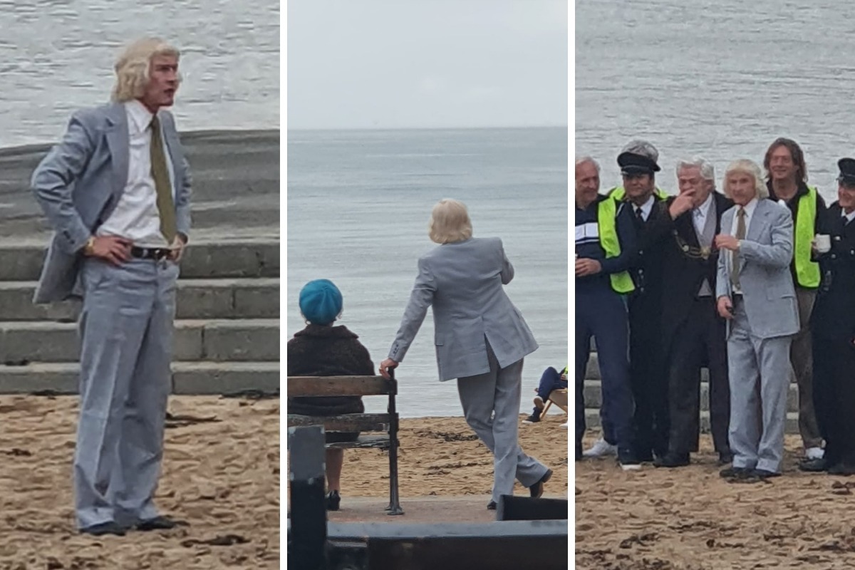 Steve Coogan filming The Reckoning in Llandudno. (Photos by Russell Mann)