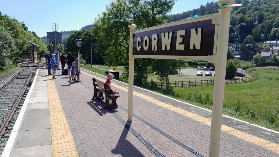 The new-look Corwen railway station (Image: Newsquest)