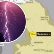 There's a thunderstorm warning in place for Wales on Sunday.