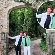 Scott Thomas and Adam Thomas at Gwrych Castle. Picture: Gwrych Castle