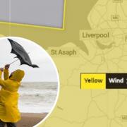 Yellow weather warning for Tuesday.