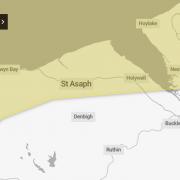 Denbighshire: Met office issue yellow warning for rain and potential flooding