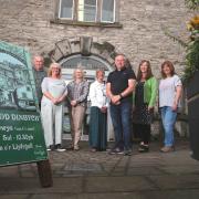 Denbigh Open Doors committee 2022 outside Denbigh Library which celebrates its 450th birthday