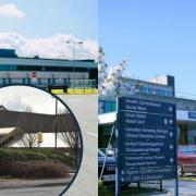 Wrexham Maelor (inset), Ysbyty Gwynedd and Glan Clwyd Hospital all come under the health board.