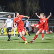 FLINT, WALES - 3 MARCH 2023 - Jack Kenny make it 2-2 at the JD Welsh Cup Semi Final between Connah's Quay Nomads and Bala Town at Flint's Essity Stadium (Pic by Nik Mesney/FAW)