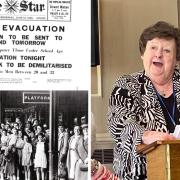The announcement of the evacuation in The Star, and Mary Steel