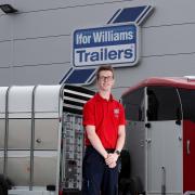Alex Lenden, a team leader at Ifor Williams Trailers.