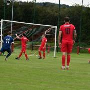 Action from Denbigh’s win over Chirk. Picture: ROY GUNTHER