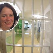 HMP Berwyn and, inset, Officer Sarah Berry (Prison Service)
