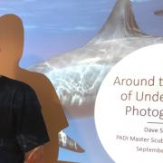 Dave Snape with his underwater journey around the world