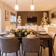 A Castle Green show home dressed for Christmas