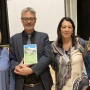 Llandyrnog and Llangwyfan Local History Society members with author Andrew Hesketh