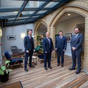 Gamlins Law directors Dafydd Roberts Ron Davison Sion Llewelyn Williams and Glyn Morrice-Evans at the firm's new office