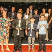 Oriel Hotel St. Asaph, North Wales Education Adwards 2023 Celebrating Success. Picture Award winners celebrating the evening.SW10112023.