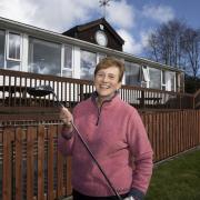 Ruthin Pwllglas Club Lady Captain Ann Ellis Davies who learned the game on Porthmadog Golf Club's Morfa Bychan links.
