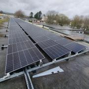 Solar panels at Ysgol Brynhyfryd