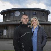 community centre in Llanfwrog; Paul and Katie Edwards.        Picture Mandy Jones