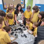 Denbigh and Ruthin primary pupils enjoyed a facxtory tour, tastings, and art workshops at Llaeth y Llan.