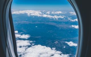View from a plane window. Credit: Canva