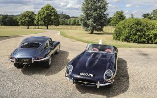 The two Jaguars set to go under the hammer. Image: SWNS