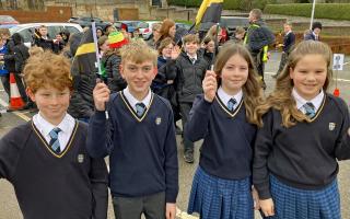 Welsh medium secondary school, Ysgol Glan Clwyd pupils joined for their first event