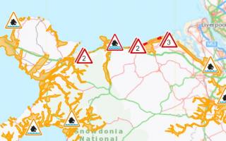 Flood alerts and warnings for North Wales